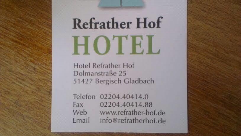 Hotel Refrather Hof Бергиш Гладбах Екстериор снимка